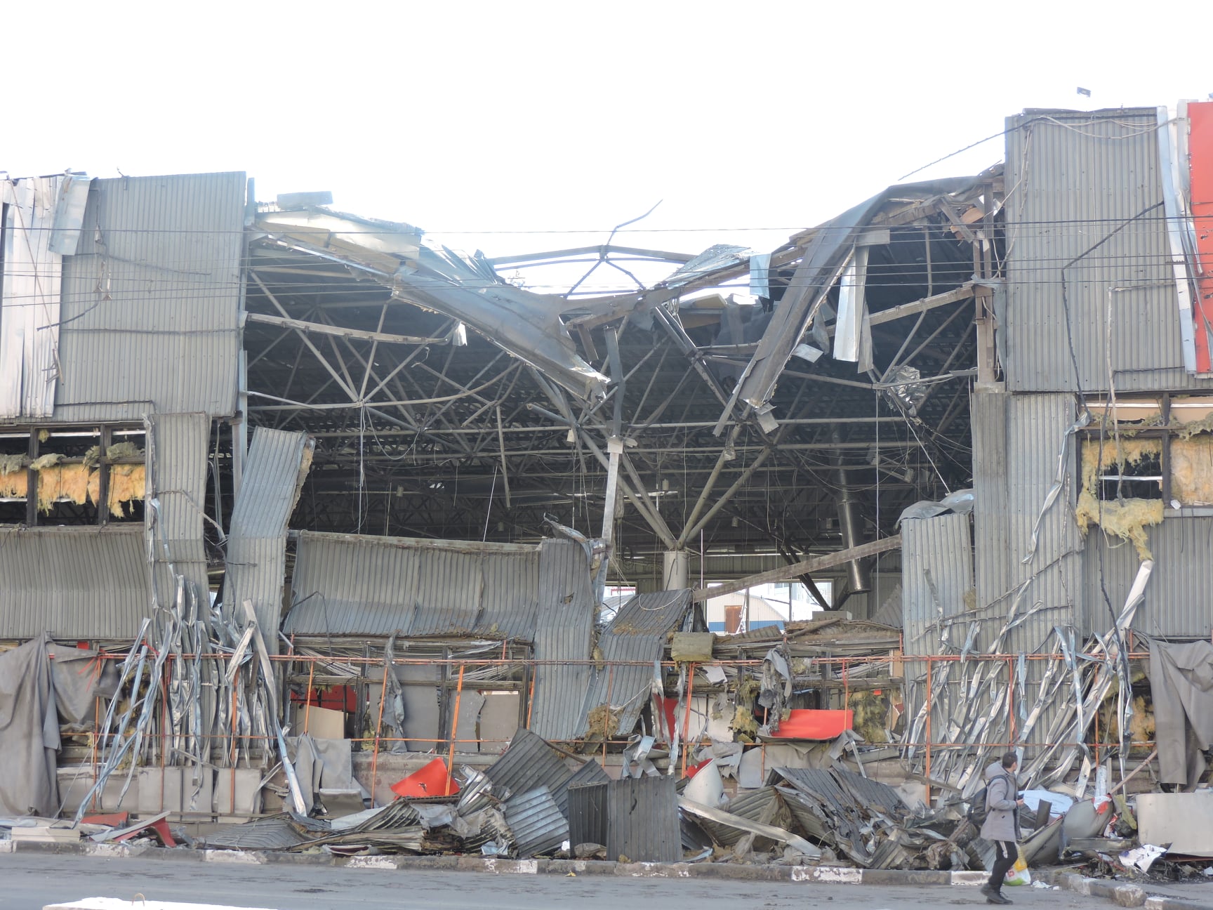 Eines der zerstörten Charkiwer Supermärkte. Bild: Serhij Petrow, CC BY-SA 4.0.