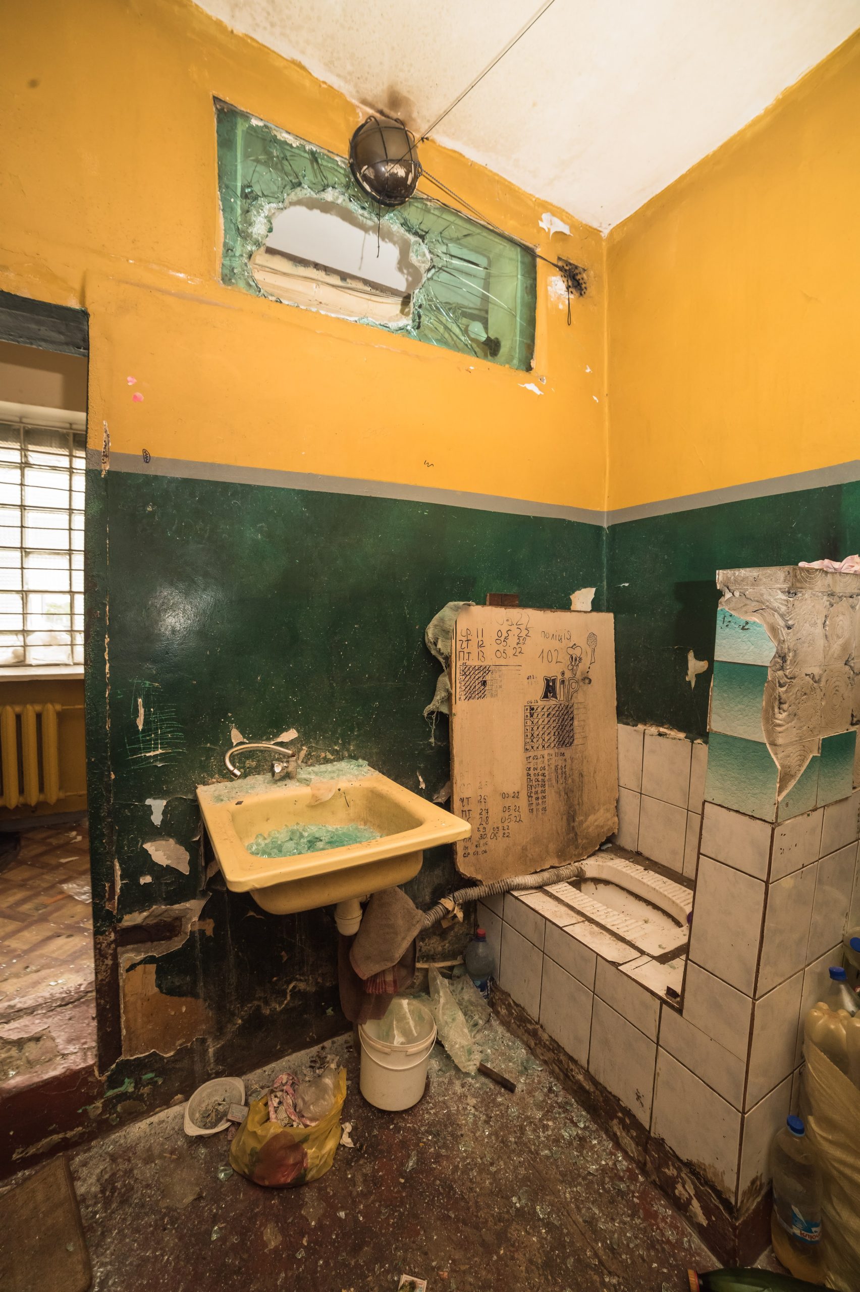 Balakliya, Kharkiv region. A torture chamber organized by Russian Army in the a police precinct. Photo was taken on Sep 20, 2022 by Yevhen Tytarenko.