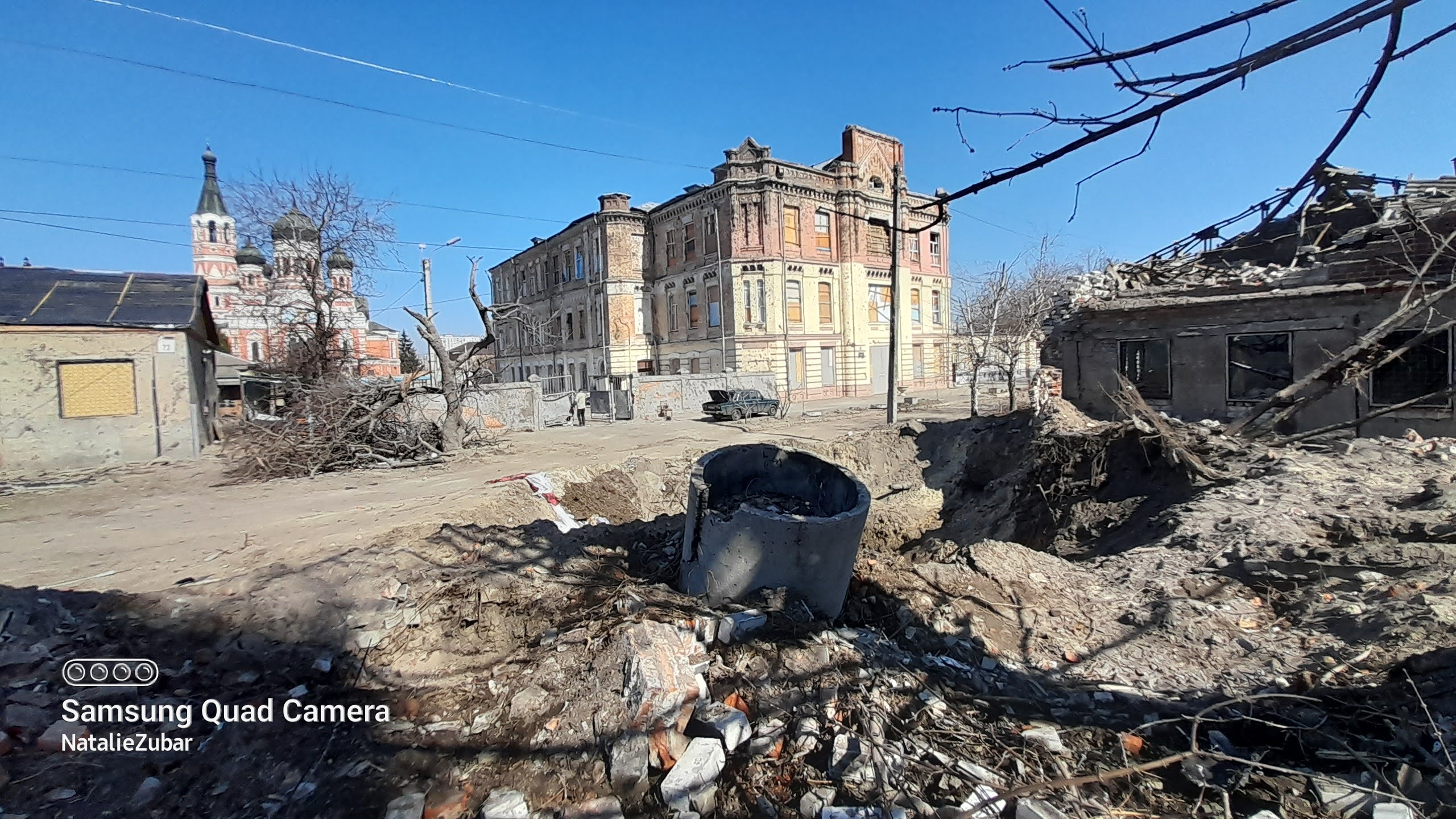 Kharkiv. School No. 7, an architectural monument in the district with the historical name of Moskalivka. Photo was taken on March 24, 2022 by Nataliya Zubar.