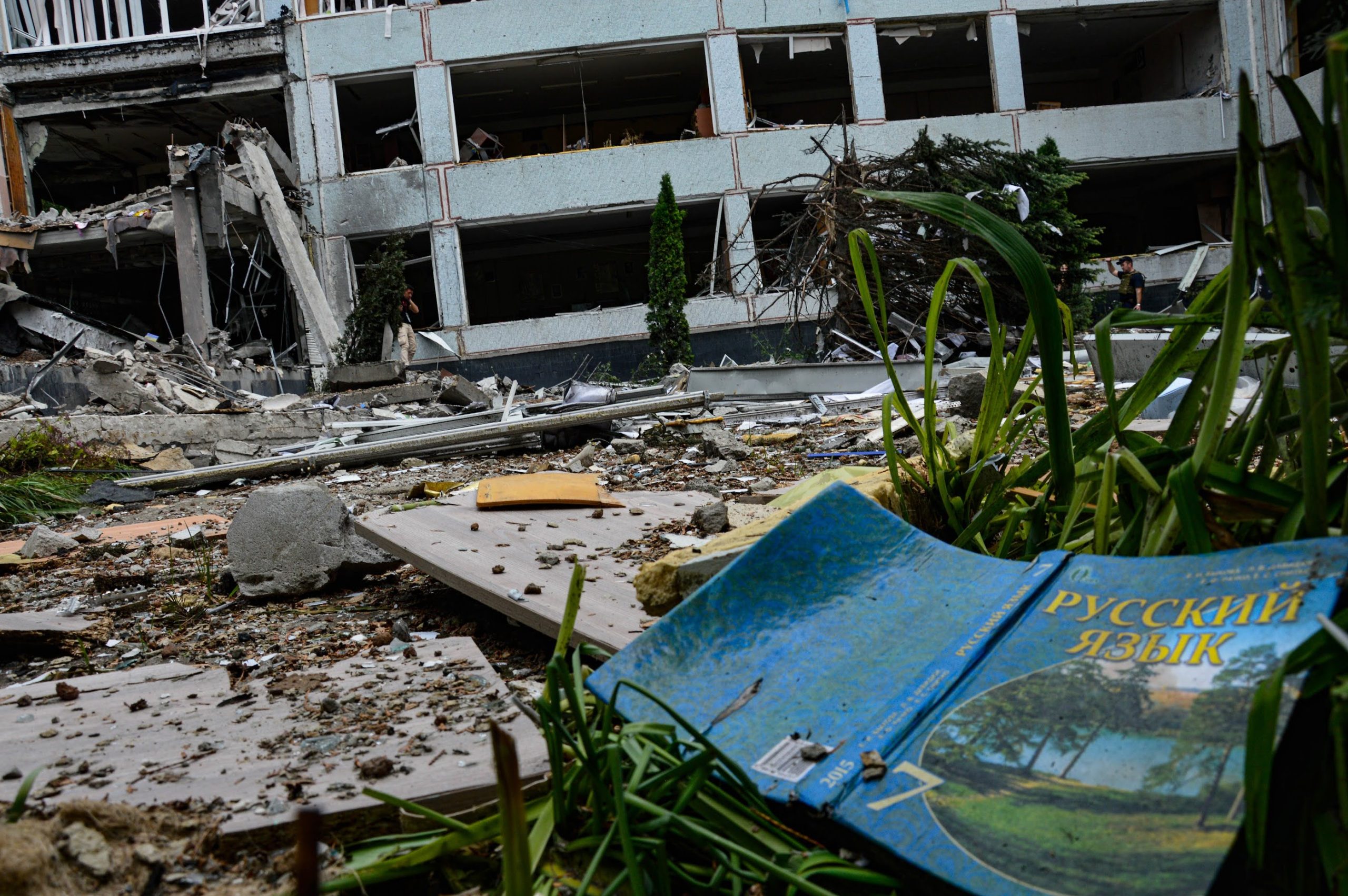 Kharkiv Specialized School No. 17 was damaged by Russian attacks in 2022. Photo was taken on June 03, 2022 by Yuliia Hush.