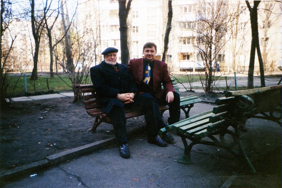 Голова ОУН за кордоном проф.Анатоль Камінський та д-р О.Панченко, - м.Київ, 1998 рік 