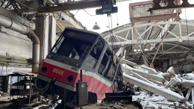 Saltivka tram depot