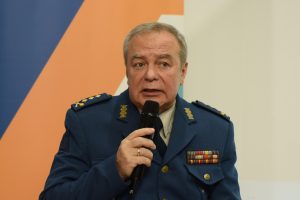  Ihor Romanenko, Lieutenant General (Ret.), PhD in Military Sciences, Doctor of Technical Sciences, Professor speaks at the Eighth Kharkiv International Security Forum. Kharkiv. December 5, 2025. Photographer: Yevhen Tytarenko